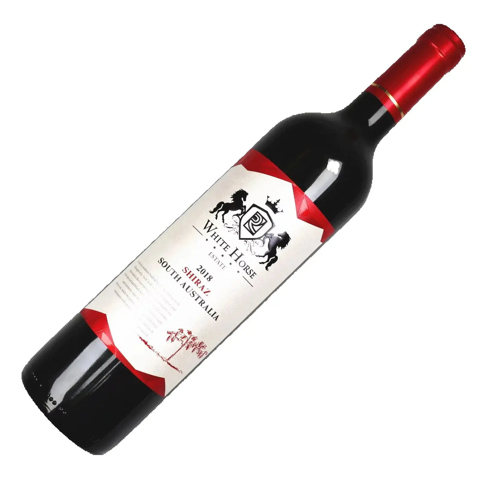Custom Wine Label Stickers｜Waterproof Self-Adhesive｜Hot Foil & Embossed