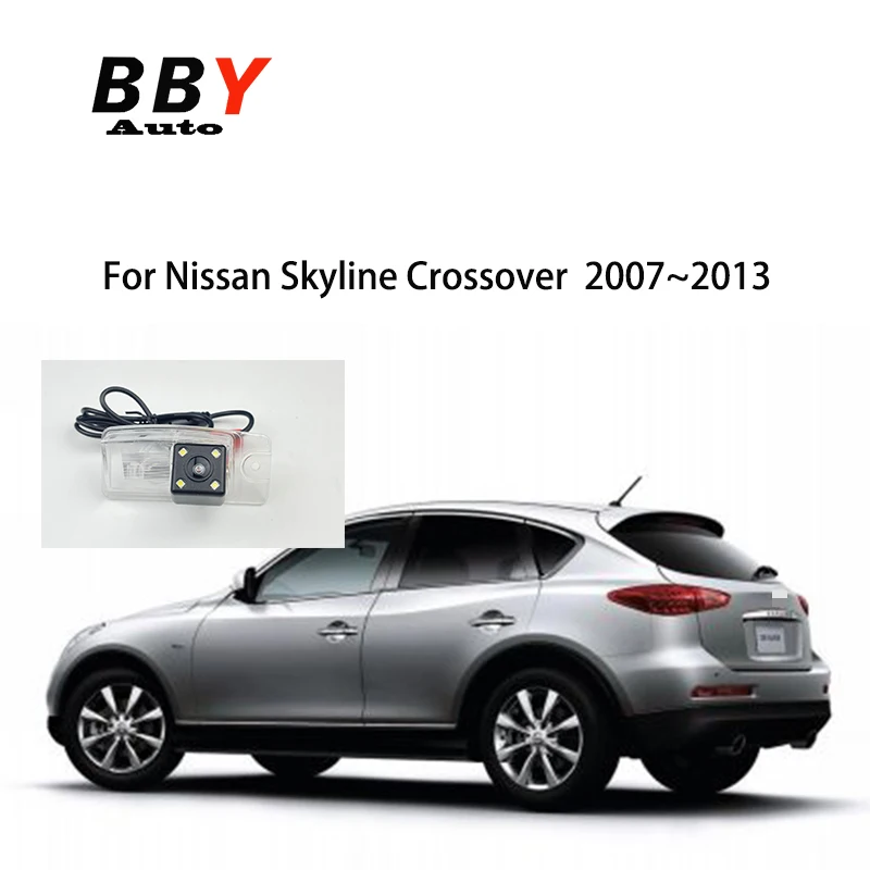 

Камера заднего вида для Nissan Skyline Crossover 2007 ~ 2013 CCD ночного видения, номерной знак, автомобильная камера