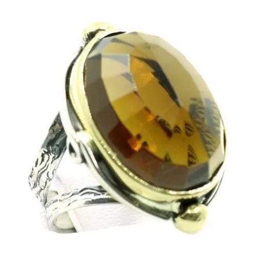 Aykat Citrine Cubic Zirconia Ring Authentic sterling Silver Lady Ring Model Women 'S Ring YZK-222