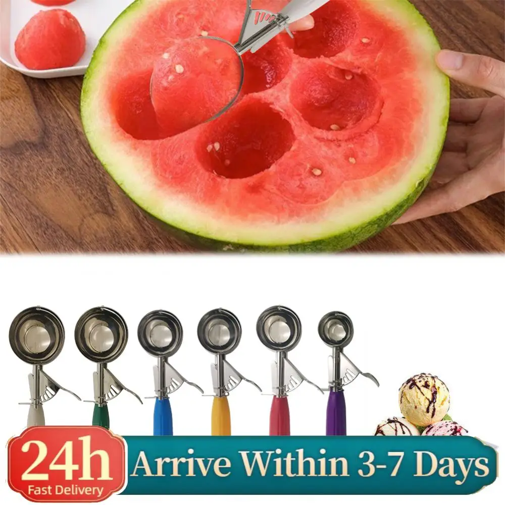 

Многофункциональная ложка-совок для мороженого из нержавеющей стали с механизмом вытаскивания, для мороженого и печенья