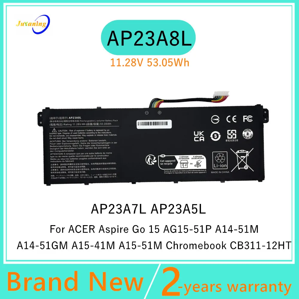 

Аккумулятор для ноутбука Acer Aspire Go 15 AG15-51P 14 A14-51M A15-41M 15 A15-51M для Chromebook CB311-12HT AP23A8L AP23A7L AP23A5L