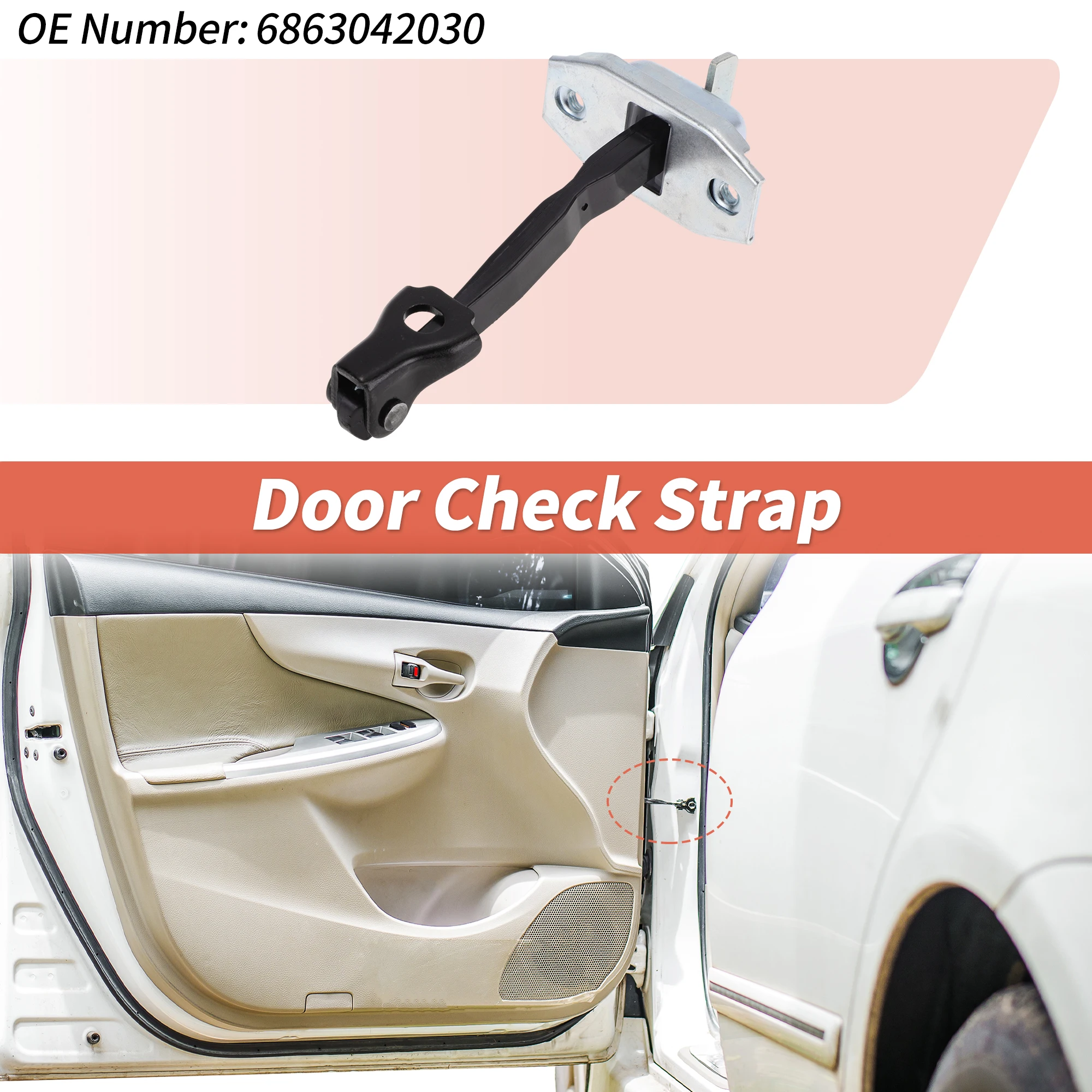 

Ограничитель открывания задней левой/правой двери UXCELL №6863042030 для Toyota Rav4 2006-2014