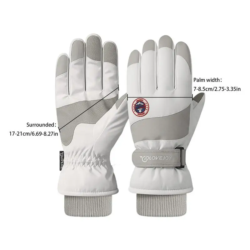 Skihandschuhe, wasserdicht, 1 Paar, Skisport, warme Handschuhe, Bildschirm, Touch, kaltes Wetter, Handwärmer, winddichte Fäustlinge für den Außenbereich