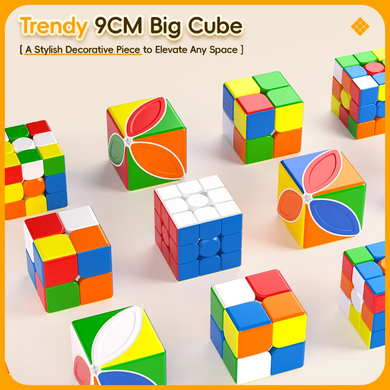 

MoYu 2x2 3x3 обучающий куб с кленовым листом 9 см 3x3x3 Cubo Magic Cube профессиональные игрушки-головоломки подарок ребенку