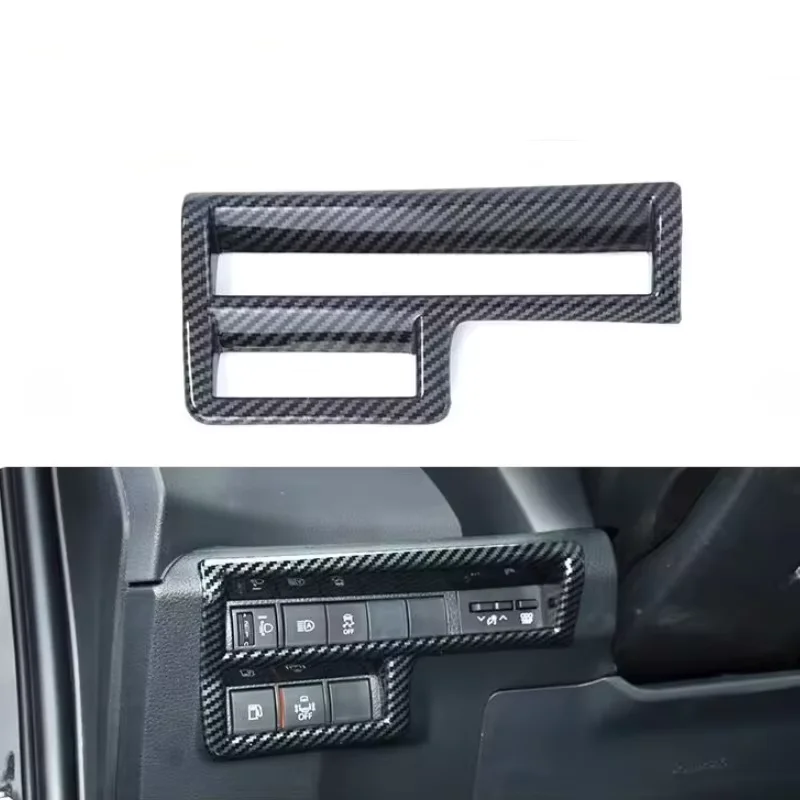 Headlight Switch Trim Frame Head Lamp Switch Cover Car Accessories Interior Decoration 1PCS Fit For Toyota Sienna 2021 2022 2023