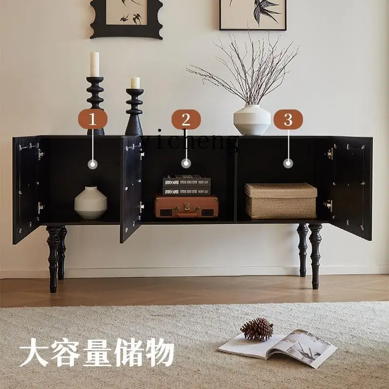 

XL solid wood chest cabinet entrance entrance cabinet antique shell storage living room dining side cabinet