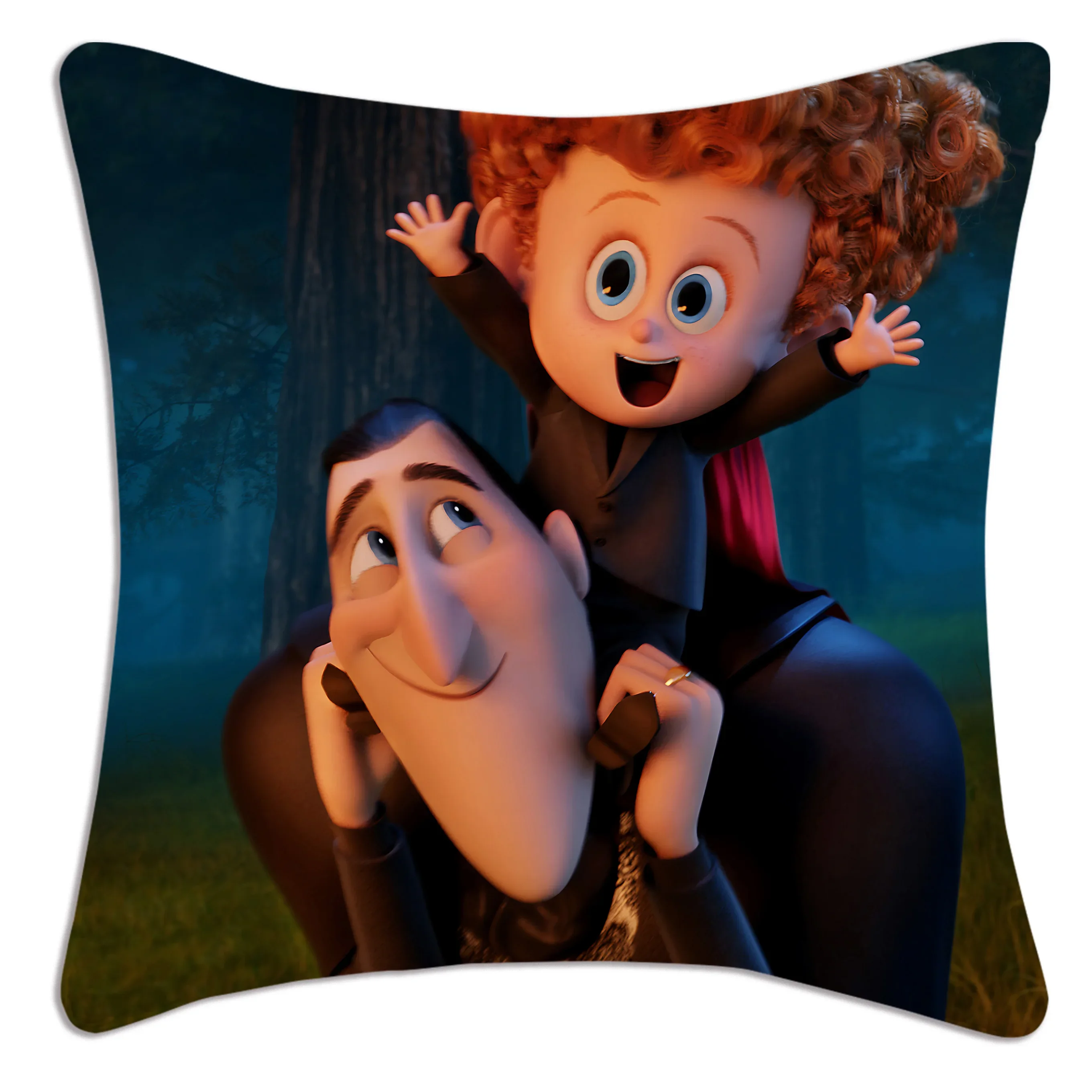 Hotel Transylvania Pillow Covers Cartoon Sofa Decorative Home Double-sided Printing Short Plush Cute Cushion Cover