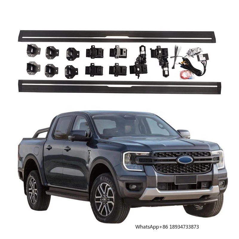 Aluminium Six Brackets Pickup Truck Power Running Boards for Ford Ranger Raptor T9 2023 ford Ranger Automatic Side Step