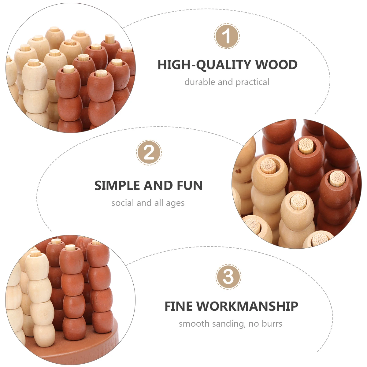 

1pc Four-in-a-Row Checker Game Toy Kids Chess Logical Thinking Educational Travel Board Thought Toy