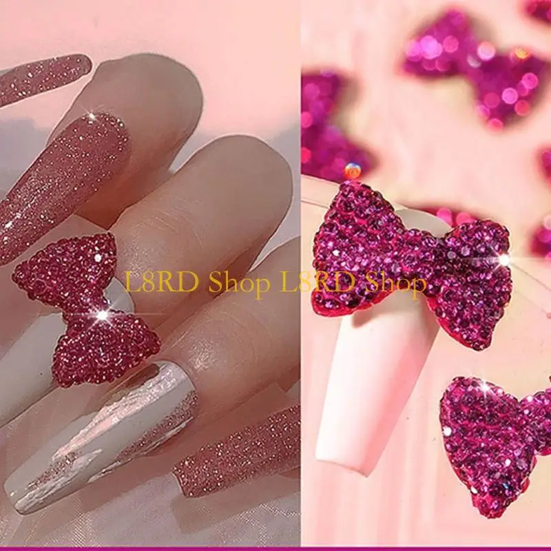 L8RD CARROS ANIMENTOS DO BOWS TIE TIE TIE PARA SHINESTONE LELOLO ART