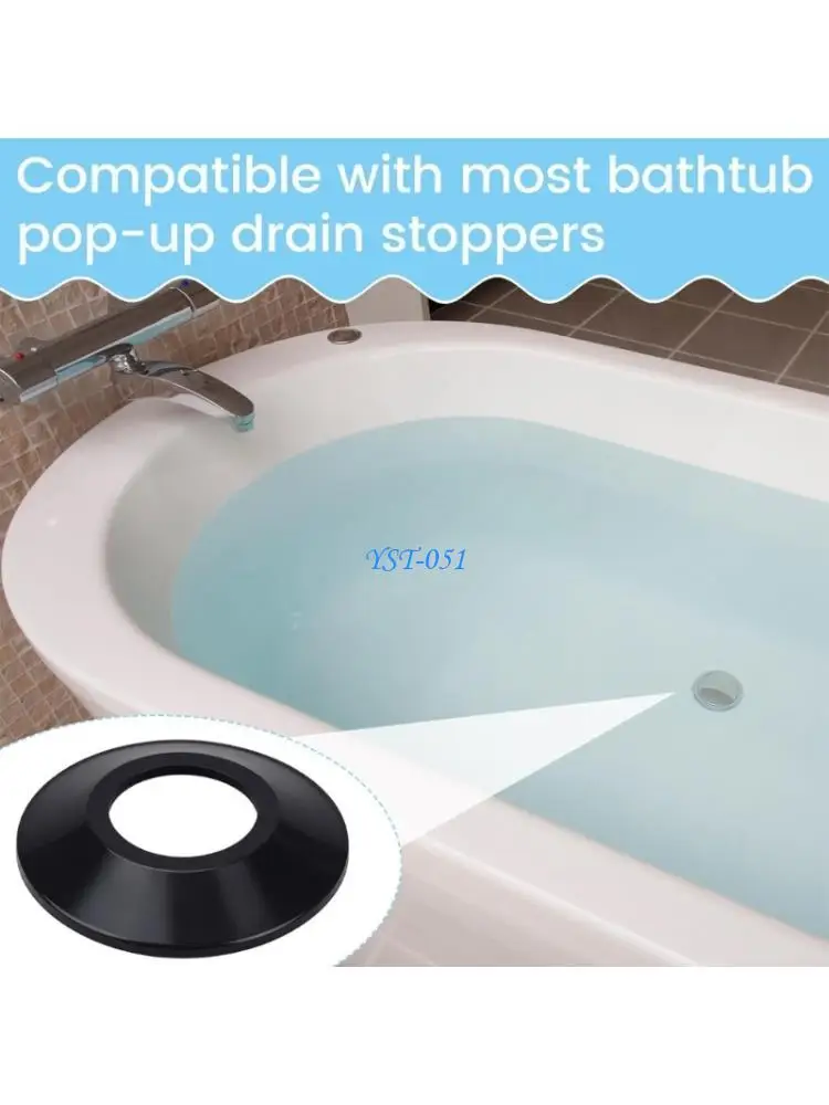 

E15A 10Pcs Universal Bath Tub Drain Stoppers Gaskets Elastic & Strong for Bathroom