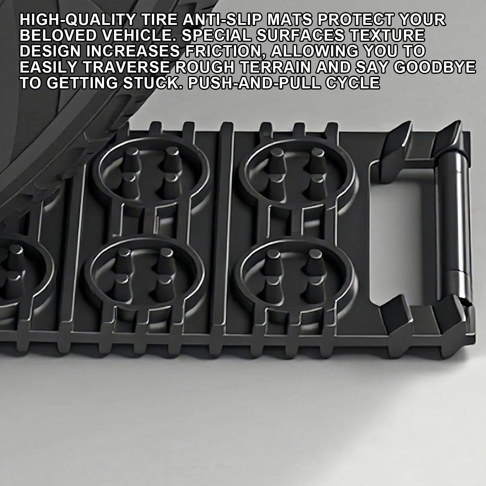 

Подушка для тяговой лестницы для шин, 2 шт./компл., противоскользящая пластина для экстренных автомобильных шин, тяговые доски, коврик для восстановления гусениц для грязи, снега, песка
