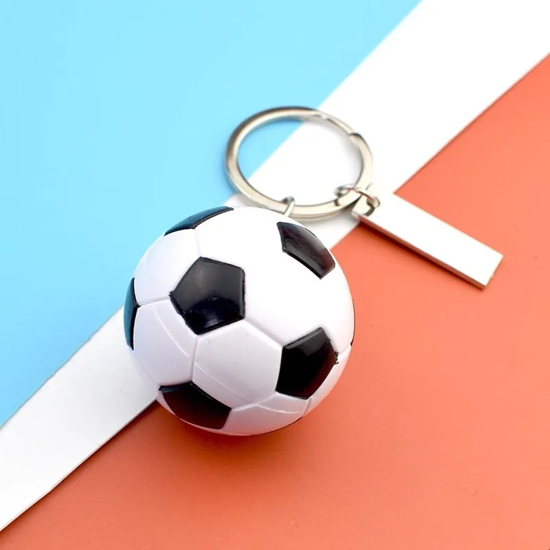 European Football Imitation Leather Souvenir Keychain Match Ball Fans Souvenir Keyring Phone Fashion Pendant Boy Gift