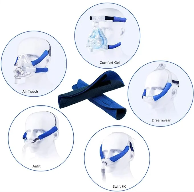 8Pcs Cpap Mask Liners Reusable Fabric Comfort Covers To Reduce Air Leaks Easy To Clean, Reduce Red Marks & Skin irri-tation