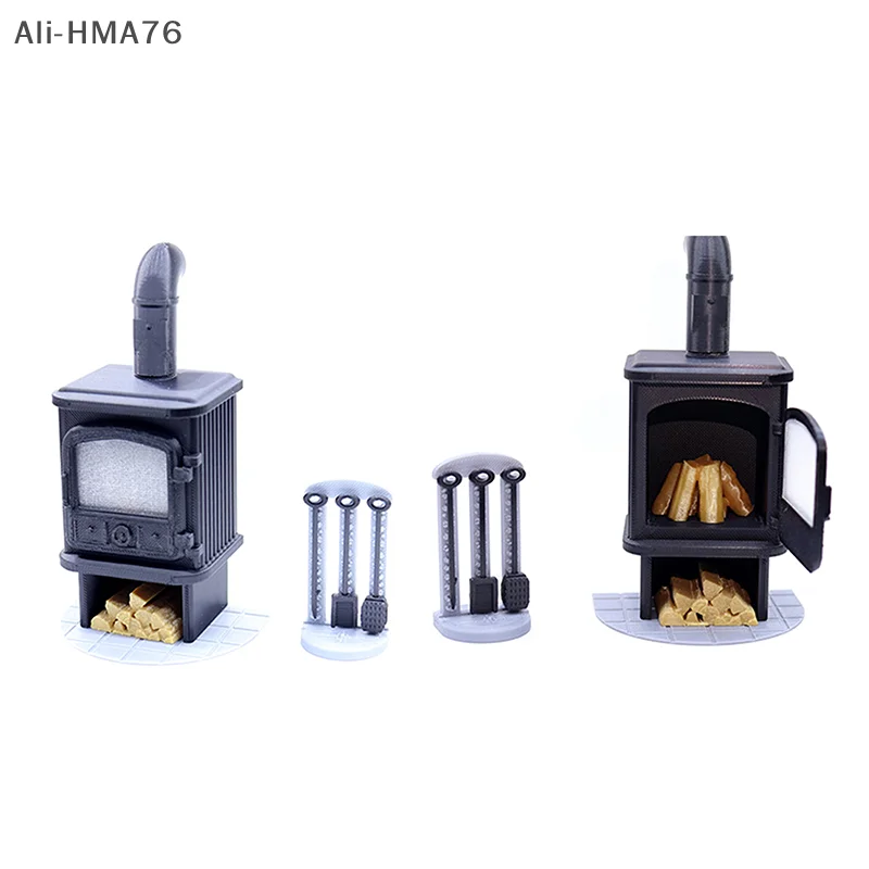 

1 комплект, новинка 2025 года, 1/12, кукольный домик, мини-камин, печь, модель дымохода, игрушка для детей, миниатюрная мебель для кукольного домика, аксессуары