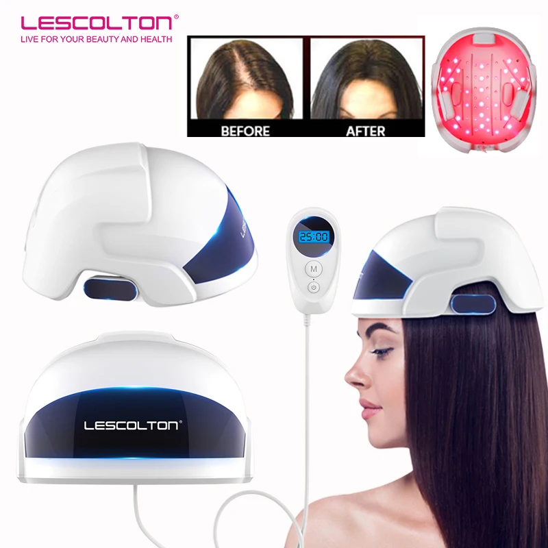 Casquette de croissance capillaire au laser Lescolton LLLT, chapeau pour les traitements des cheveux et du cuir chevelu, thérapie par lumière rouge, casquette anti-chute de cheveux pour femmes et hommes 1