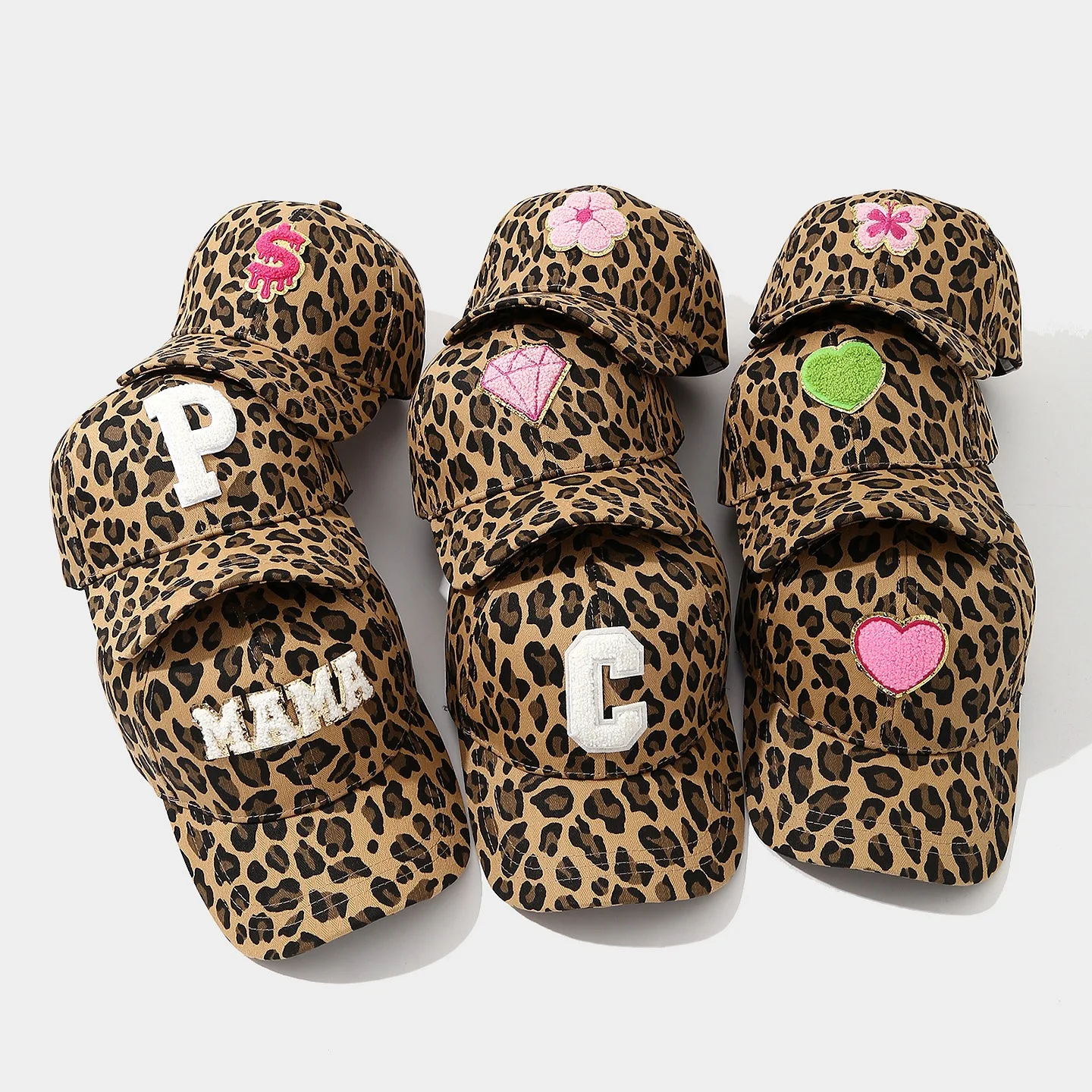 Retro Handtuch Paste Tuch Muster Leopard Print Baseball Kappe Für Frauen Herbst Neue Berühmte Mode Entenschnabel Kappe Einkaufen Hut – Detail 2