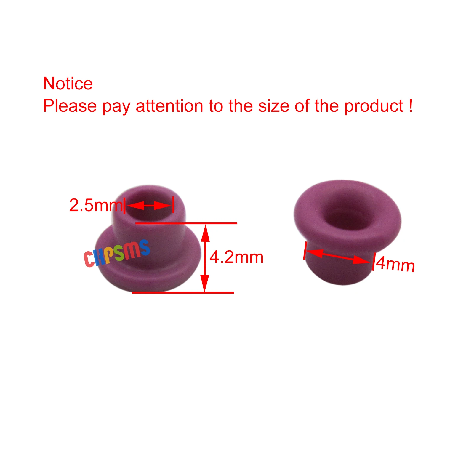 100PCS #KP-RS-0909 THREAD GUIDE EYELET (PURPLE) FIT FOR Tajima Barudan Embroidery Machines