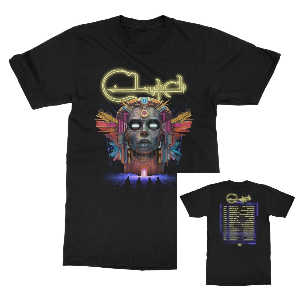 Camiseta Clutch EARLY ACCESS Suffer No Evil Tour, 100% algodón, camiseta gráfica para hombre y mujer, ropa de calle de verano