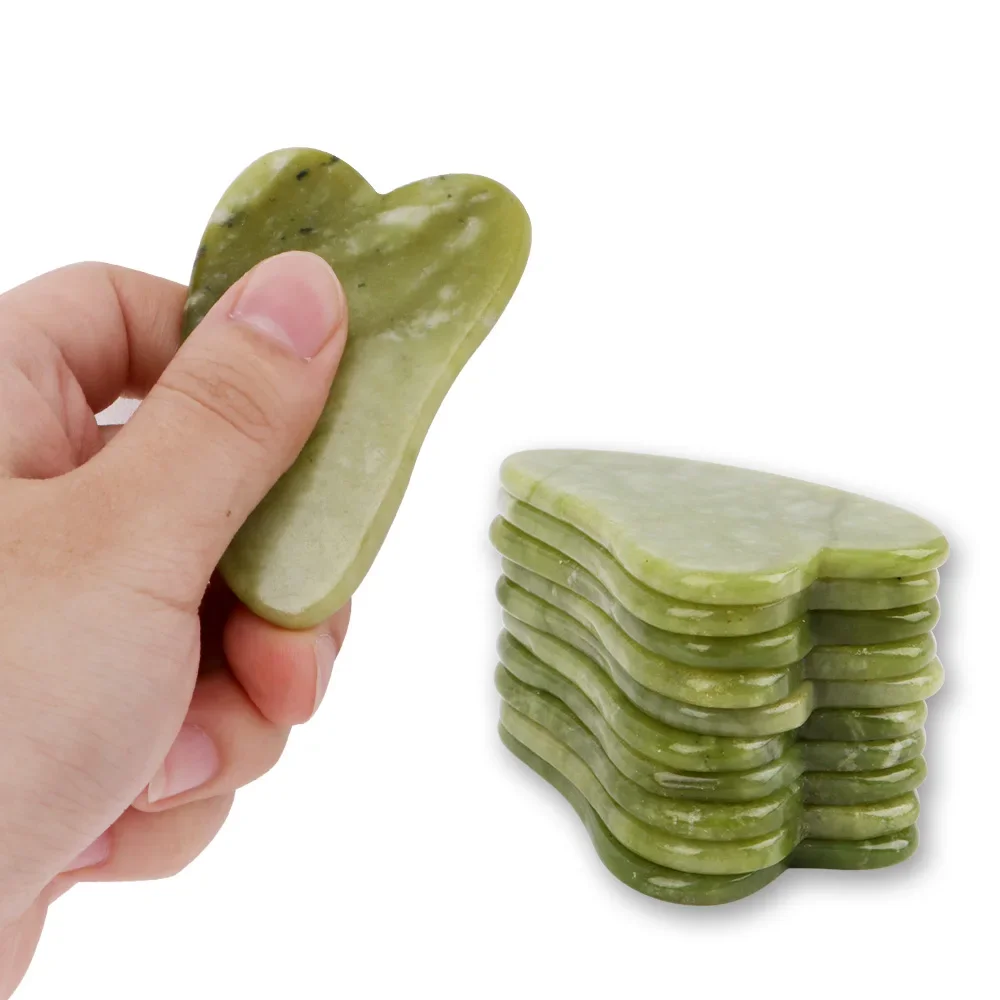 

Natural Rose Jade Roller Face Massage Gua Sha Board Crystal Stone Jade Massager Body Facial Eye Scraping Acupuncture Face Lift