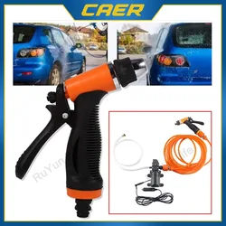 CAER 100W Portable 12v Car High Pressure Cleaning Pump Kit 160PSI Electric Wash Cleaner Garden Pet Cleaning Automotive Device