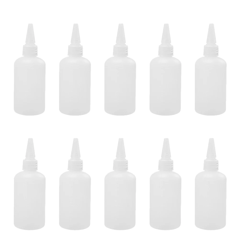 

20 pcs Squeeze Clear Plastic Dispensing Bottles Translucent Lab Storage Bottles for Glue Paint Epoxy with Light Weight