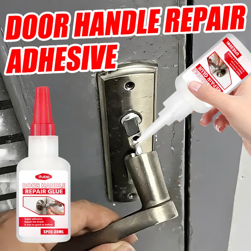 Ifubo 30ml Door Handle Repair Glue 1 Minute Fast Fix Strong Adhesive For Metal Plastic Wood Ceramic Glass