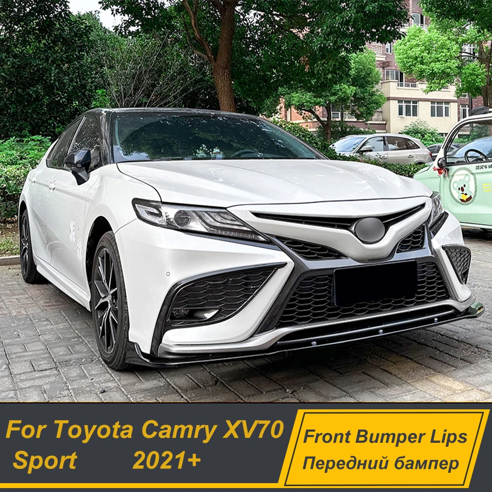 

For Toyota Camry XV70 Sport 2021+ Front Bumper Splitter Lip Spoiler Diffuser Bodykits Protector Exterior Tuning Accessories Part