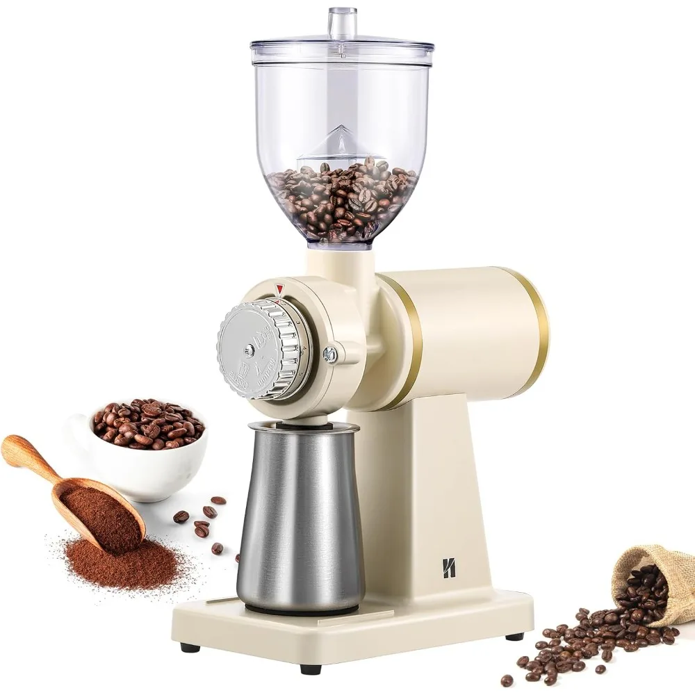 

Coffee Grinder, Electric Commercial & Home Milling Grinding, Automatic Burr 8 Fine Coarse Grind Settings, Coffee Bean Grinder