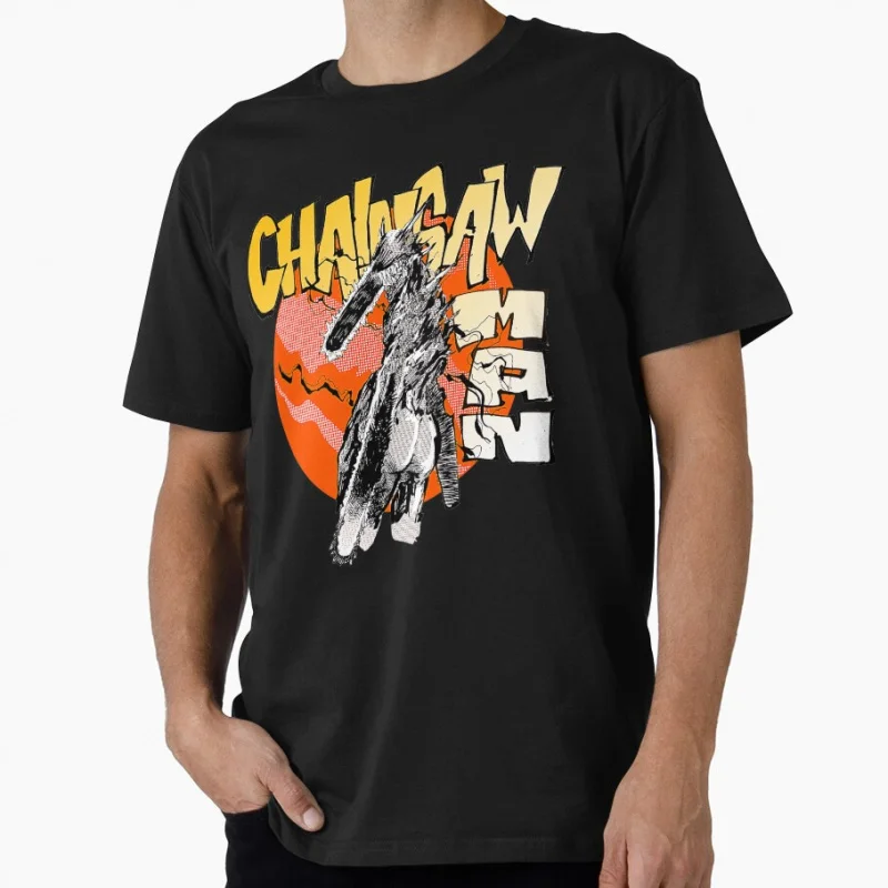 

Chainsaw Man Gift T shirt for Anime lover Large size Tops S-6XL 100% cotton printed Manga Graphic Print Y2k Clothes Cartoon Tee