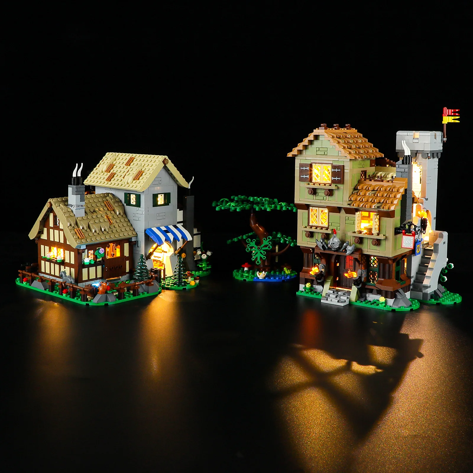 Diy LED Light Kit For LEGO 10332 Medieval Town Square（Only LED Light,Without Blocks Model ）