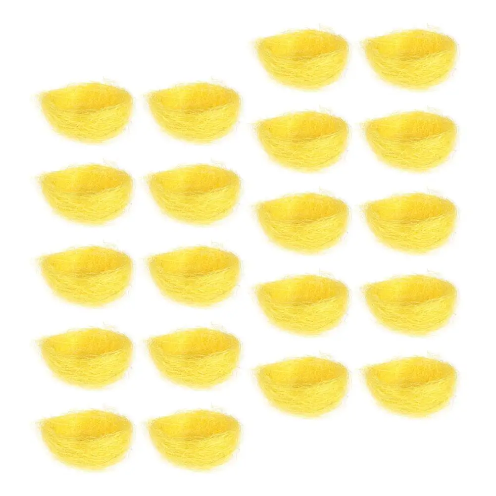 

Silk Bird Nests Decorative Plate Yellow Home Easter Outdoors Durable Party Wedding Table Artificial Nest Pet Supplies