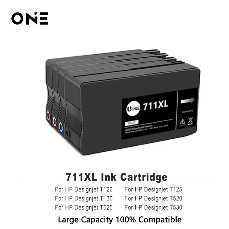 New For Hp 711 711XL Ink Cartridge 711 XL Compatible For HP DesignJet T120 T520 T530 Printer hp 711 ink