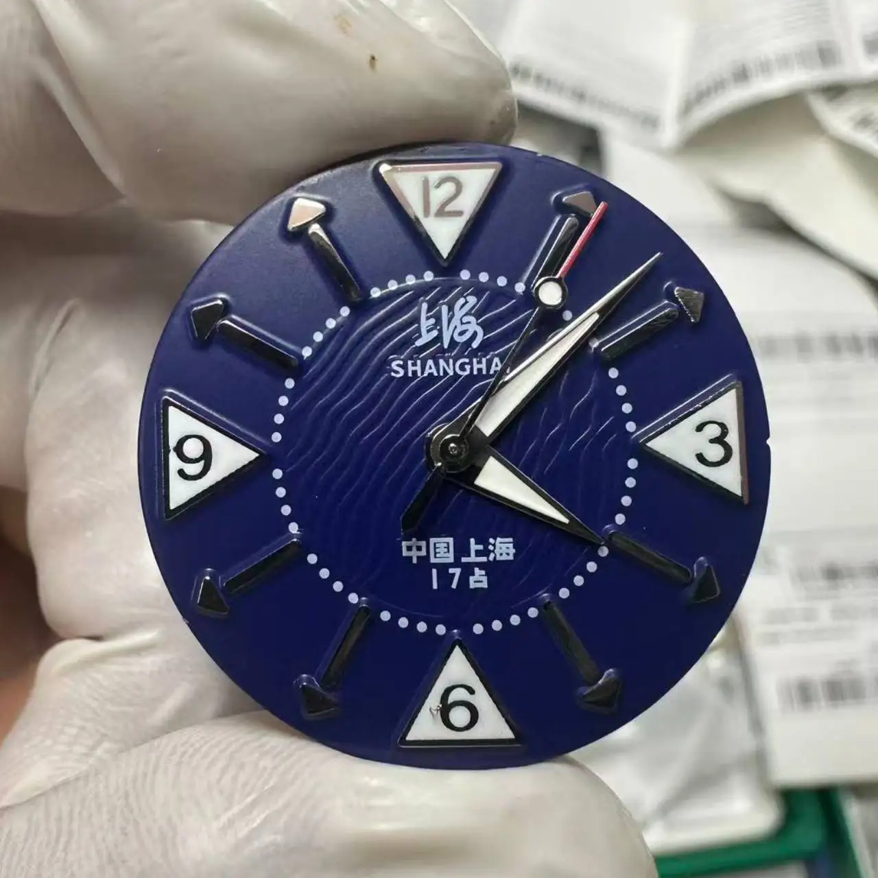 Mostrador de 29,2 mm, ponteiros 7120 compatíveis com caixa Shanghai de 36 mm, movimento de corda manual 7120