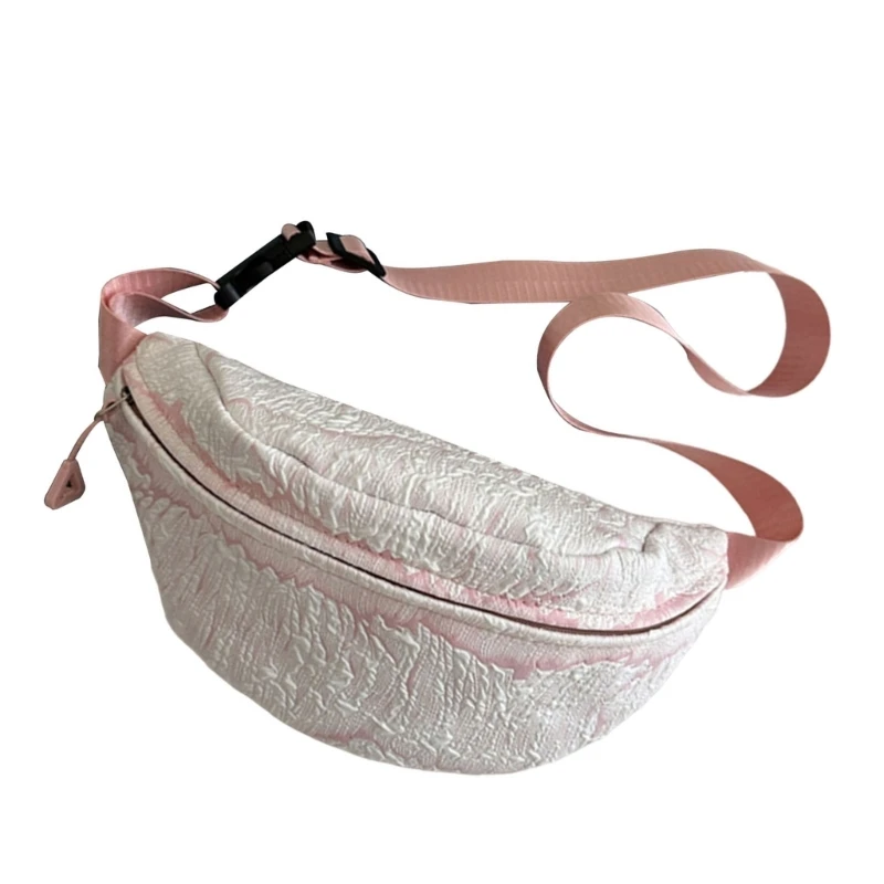 E74B Práctico bolso lona, ​​bolso cruzado versátil, bolso cintura deportivo para uso diario y actividades