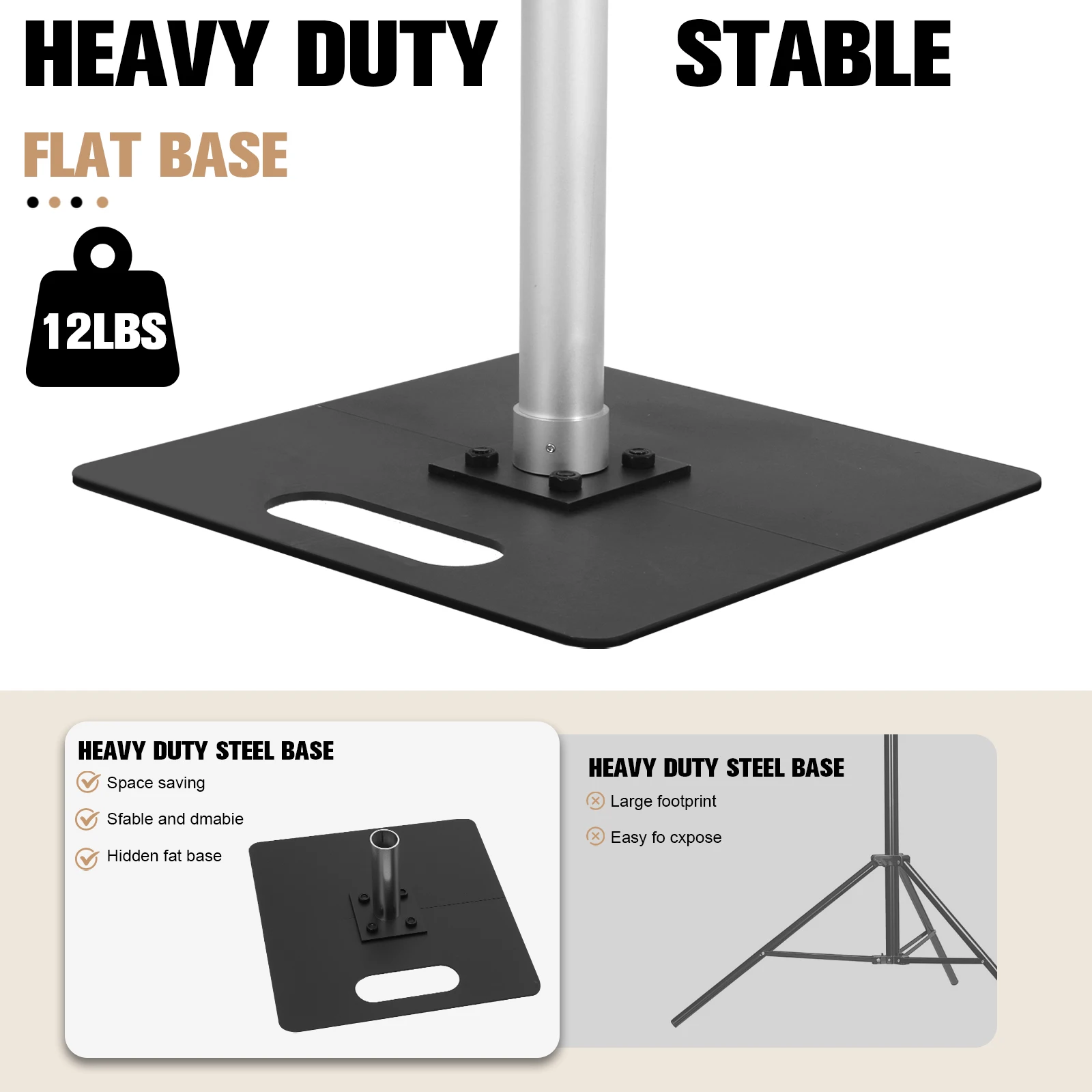 

Комплект для драпировки 118x236 дюймов с двойной перекладиной и металлическим основанием, регулируемый по высоте, для вечеринок, дней рождения, свадеб