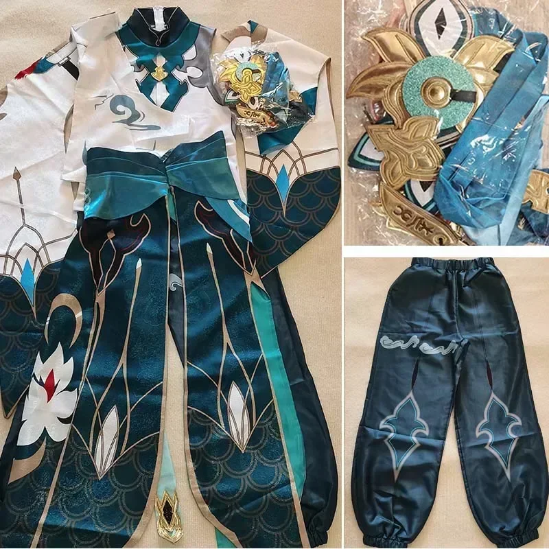 Dan Heng Imbibitor Lunae Cosplay Costume Game Uniform Jacquard Fabric  Imbibitor Lunae Outfits with Dragon Horn for Comic Con