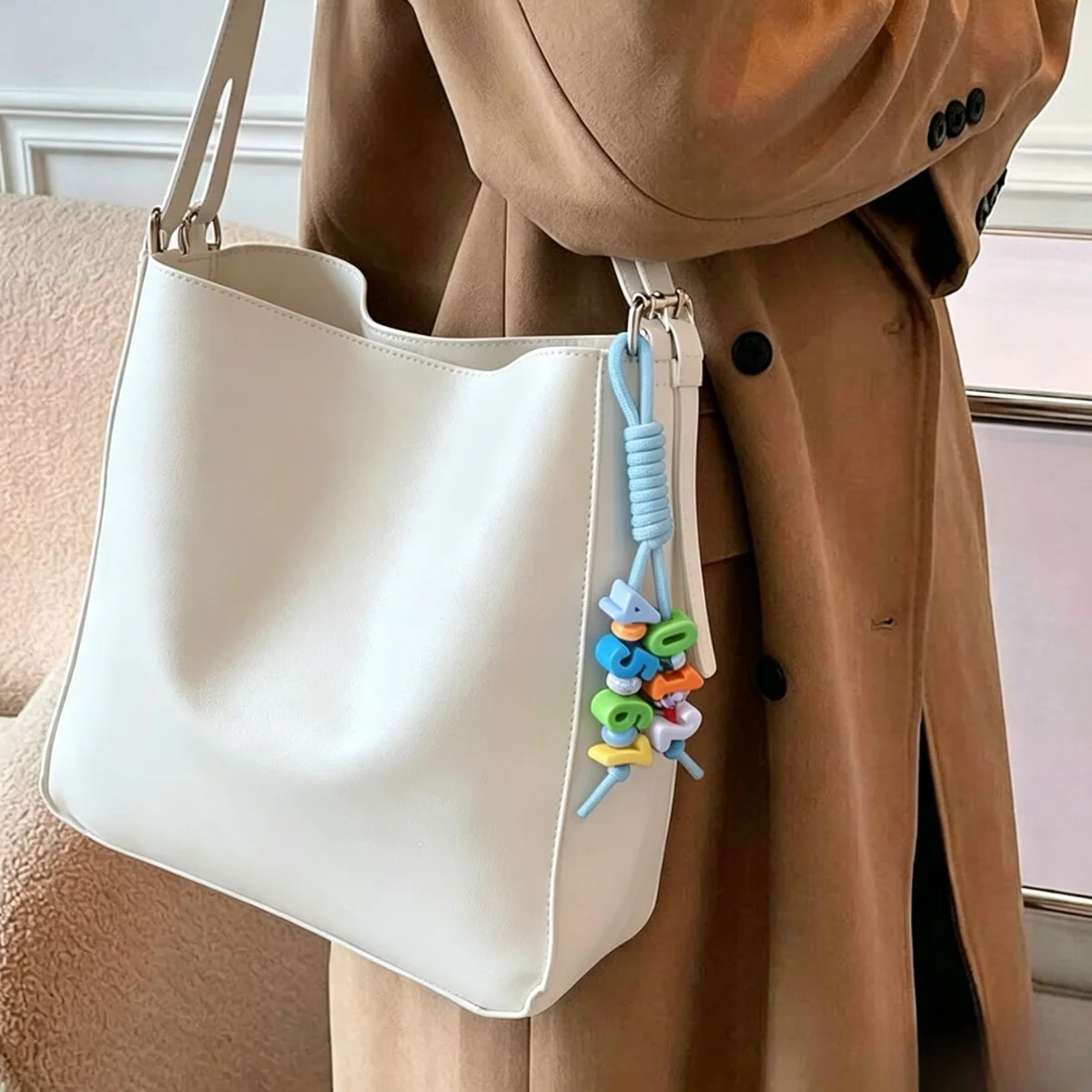10Pcs Random Colors Paracord Rope Keychain Paracord Keychain Bag Charms Braided Rope Knot Key Chain for Handbag Purse Backpack