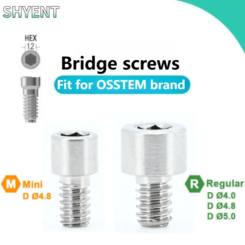 

5 шт., титановые стоматологические лечебные аксессуары, мостовые винты, обычные стоматологические винты, винты для зубного имплантата с несколькими спецификациями