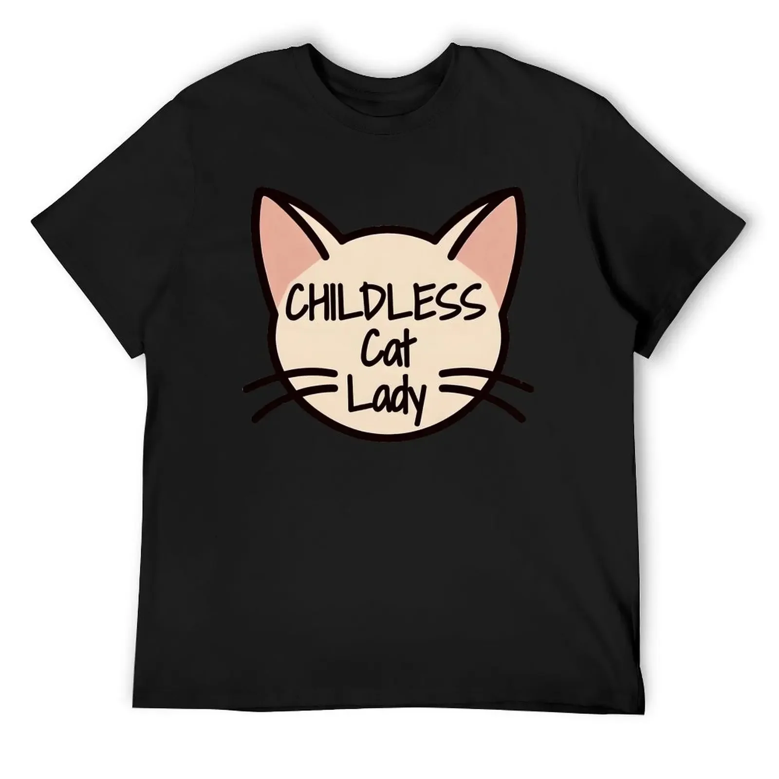 Childless Cat Lady T-Shirt tops plus sizes man t shirt mens clothing