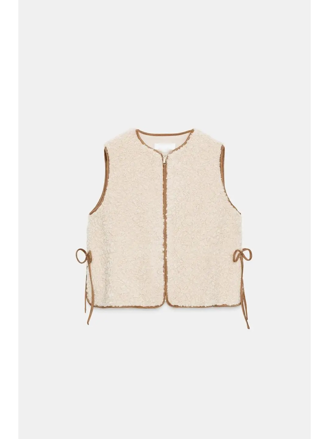 Verstellbare Taille Lammsamt Weste Reißverschluss Svel 2025, Herbst Faion Damen Weste, bequemes weiches Material