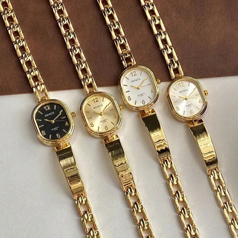 นาฬิกาข้อมือผู้หญิง ดีไซน์หรูหรา สายแบบกำไล แบรนด์ดัง รุ่นใหม่ล่าสุด แฟชั่นทันสมัย สำหรับสาวๆ สไตล์อินเทรนด์