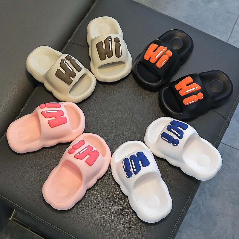 EVA Children's Slippers Summer Boys and Girls Cartoon Cute Indoor Non-slip Soft Bottom Parent-child Slippers Christmas Gift