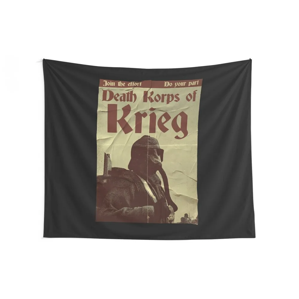 Death Korps recruitment Tapestry Bed Room Decoration Room Decorations Aesthetic Aesthetic Room Decors Wall Mural Tapestry