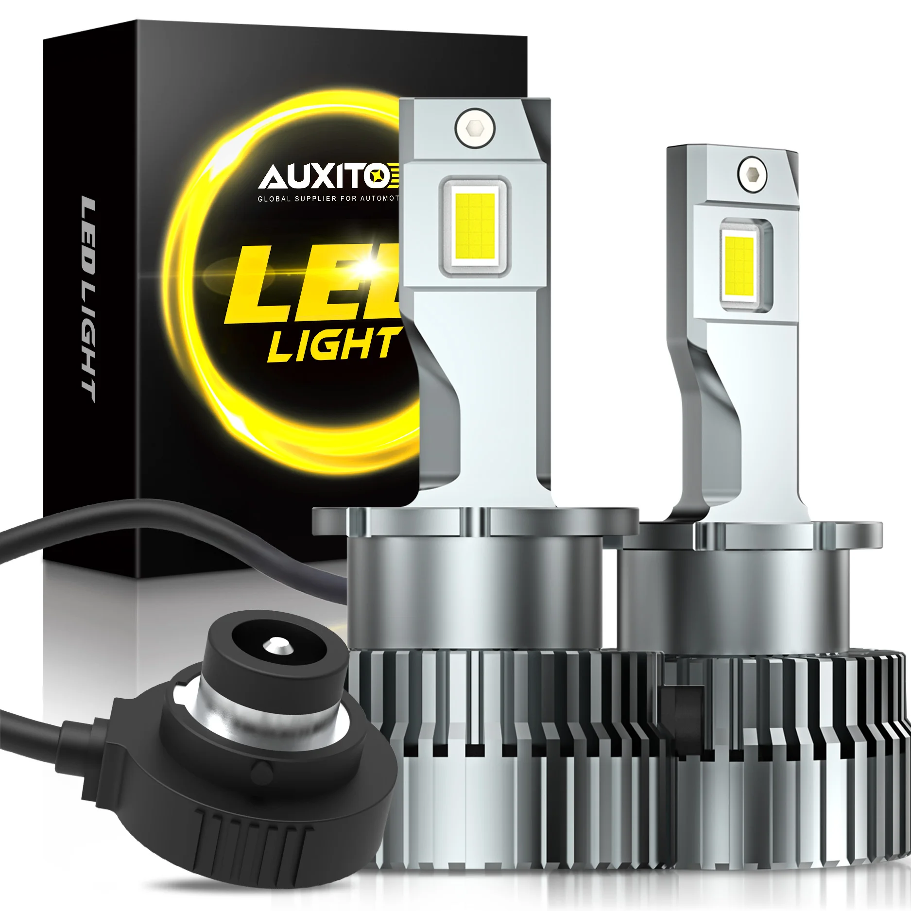 AUXITO 2 Pcs LED D2S 6000k Lâmpada Do Farol Para BMW E60 Audi A6 C6 Xenon Branco Canbus Lâmpadas 12V D2R Hid Kit de Conversão de Alta Potência