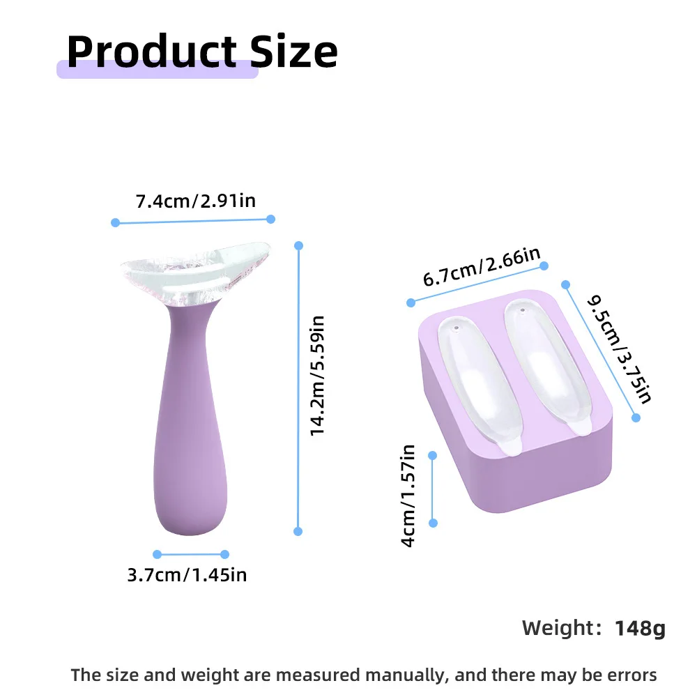 جهاز تدليك الثلج للوجه أداة الوجه، يمكن لأسطوانة الثلج تقليل التورم وتخفيف الصداع النصفي. إنها هدية أداة العناية بالذات