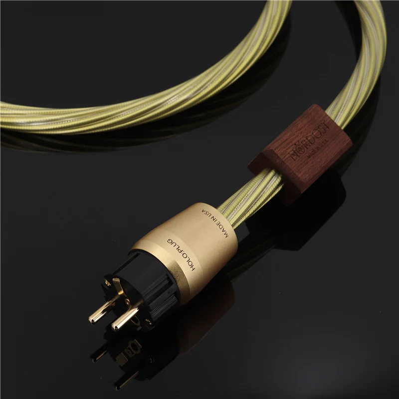 Nordost Odin hifi power cable audio pure copper fever power cord gold-plated us and EU  standard plug