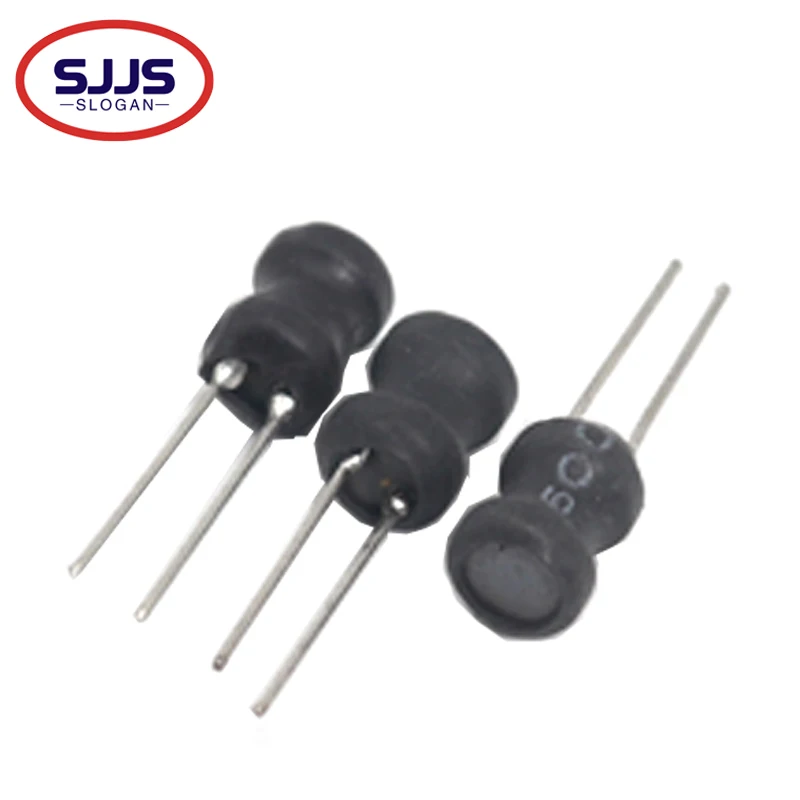 【50-5PCS】 DIP Cewka indukcyjna 8*10mm 2.2UH 4.7UH 10uH 22uH 100uH 150uh 220uH 330uH 470uH 1MH 2.2MH 10MH Indukcyjność 8X10MM 2 Pins