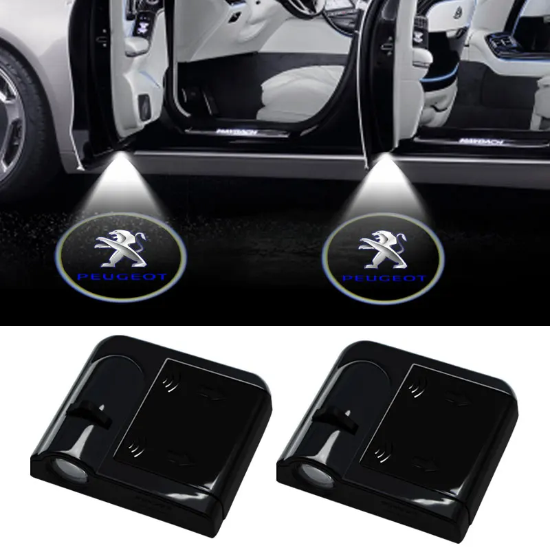 

LED Car Welcome Light with car Logo Projector Easy Installation For Peugeot E-208 2008 E-2008 3008-GT 308 3008 508 208-GT 504