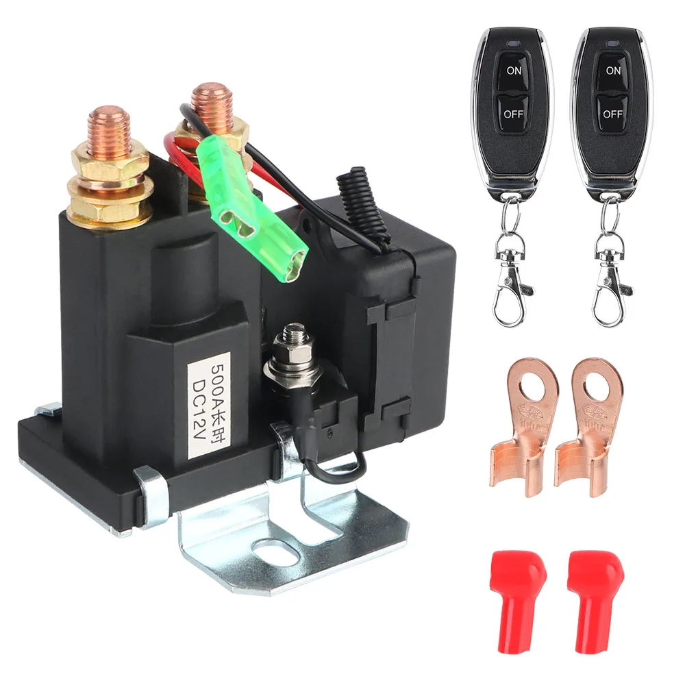 Remote Control Power Switch Quick Disconnect Isolation Switch Battery Switch Relay Anti-Theft Disconnecter 12V 500A